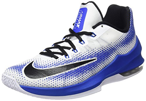 Nike Herren Air Max Infuriate Low Basketballschuhe, Mehrfarbig (White/Black/Varsity Royal)