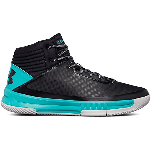 Under Armour Herren UA Lockdown 2 Basketballschuhe, schwarz-türkis