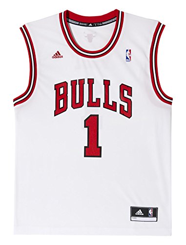 adidas Herren Trikot International Chicago Bulls Derrick Rose NBA Replica