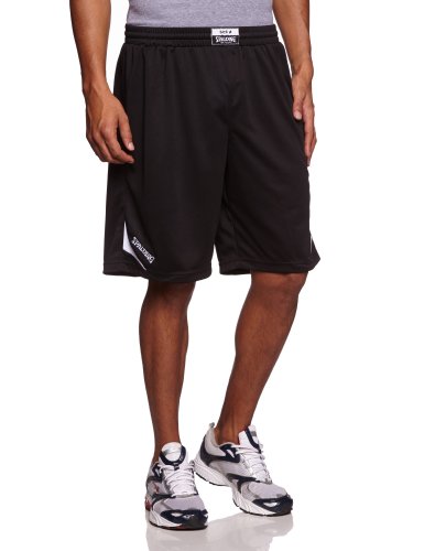 Spalding Herren Attack Shorts, Schwarz/Weiß