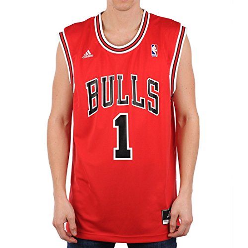 adidas Herren Trikot Chicago Bulls Derrick Rose NBA Int Replica, rot